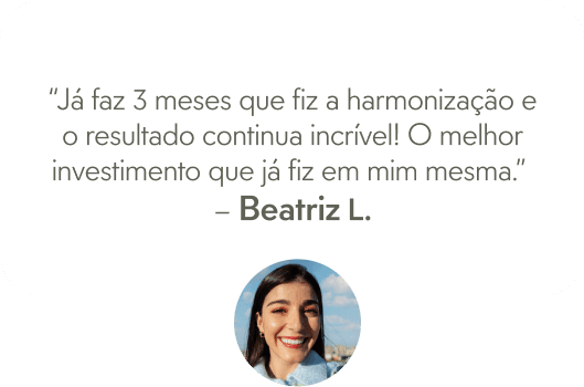 Comentário de cliente satisfeita com o procedimento aumento de glúteos